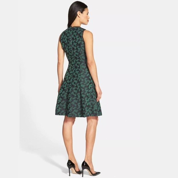 PINK TARTAN ALVINA JIGSAW JACQUARDFIT FLARE DRESS - Picture 2 of 10